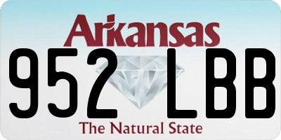 AR license plate 952LBB