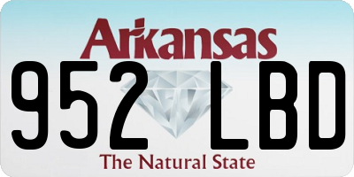 AR license plate 952LBD