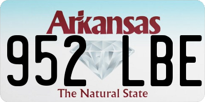 AR license plate 952LBE
