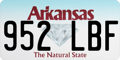 AR license plate 952LBF
