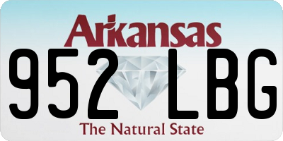 AR license plate 952LBG