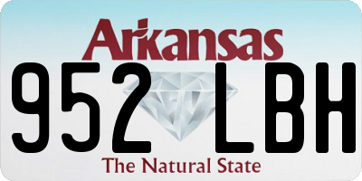 AR license plate 952LBH