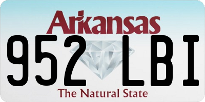 AR license plate 952LBI