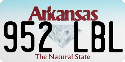 AR license plate 952LBL