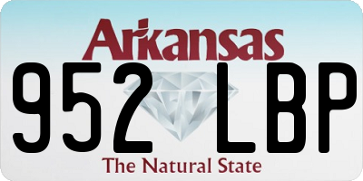 AR license plate 952LBP