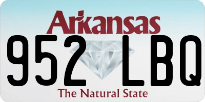 AR license plate 952LBQ