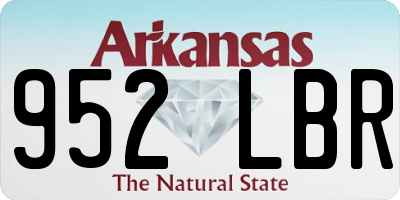 AR license plate 952LBR