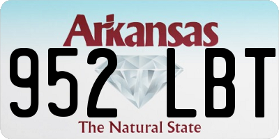 AR license plate 952LBT