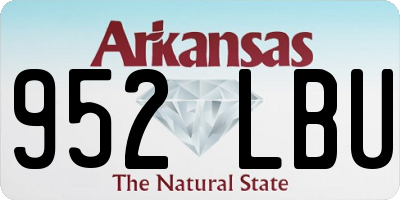 AR license plate 952LBU