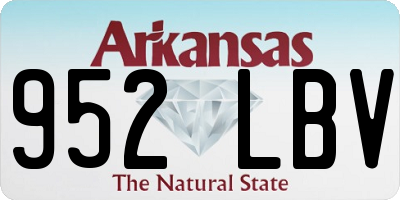 AR license plate 952LBV