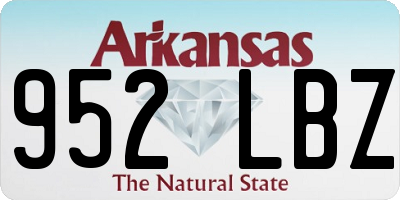 AR license plate 952LBZ