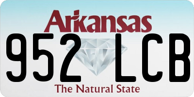 AR license plate 952LCB