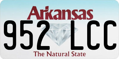AR license plate 952LCC