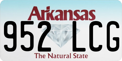 AR license plate 952LCG