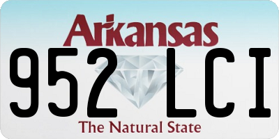 AR license plate 952LCI