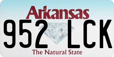 AR license plate 952LCK