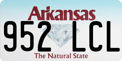 AR license plate 952LCL