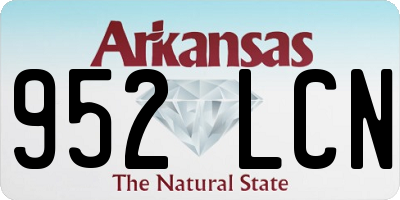 AR license plate 952LCN