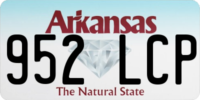 AR license plate 952LCP