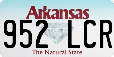 AR license plate 952LCR