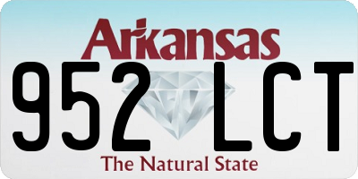 AR license plate 952LCT