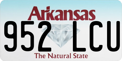 AR license plate 952LCU