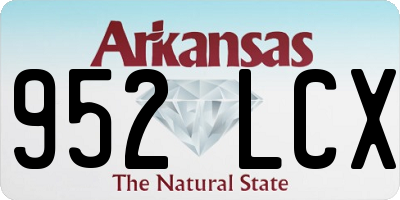 AR license plate 952LCX