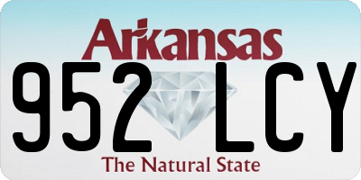 AR license plate 952LCY