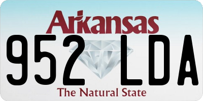 AR license plate 952LDA