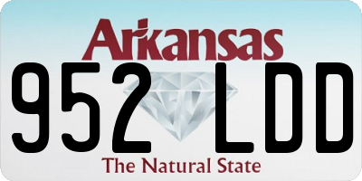 AR license plate 952LDD
