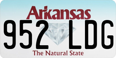 AR license plate 952LDG