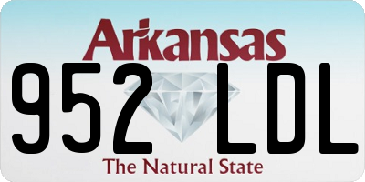 AR license plate 952LDL