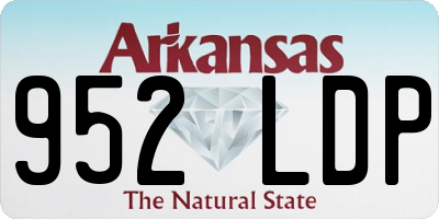 AR license plate 952LDP