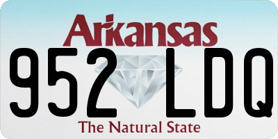 AR license plate 952LDQ
