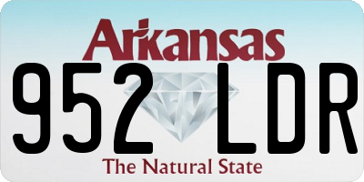 AR license plate 952LDR