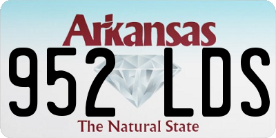 AR license plate 952LDS
