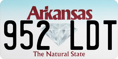 AR license plate 952LDT