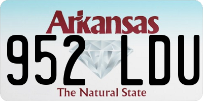 AR license plate 952LDU