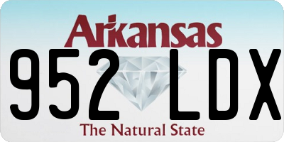 AR license plate 952LDX