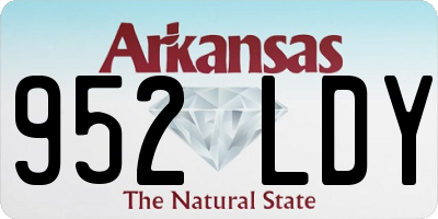 AR license plate 952LDY