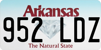 AR license plate 952LDZ
