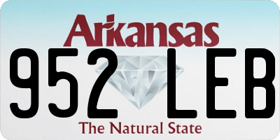 AR license plate 952LEB