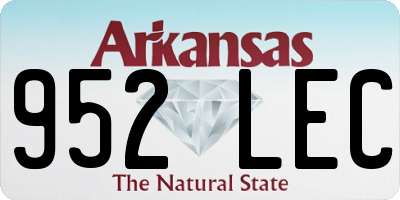 AR license plate 952LEC
