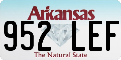 AR license plate 952LEF