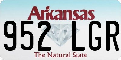 AR license plate 952LGR