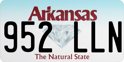 AR license plate 952LLN