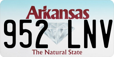AR license plate 952LNV