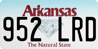 AR license plate 952LRD