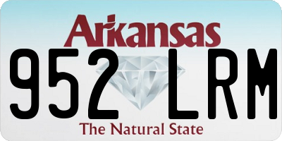 AR license plate 952LRM