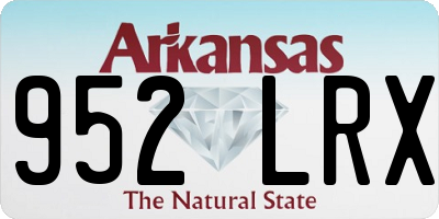 AR license plate 952LRX